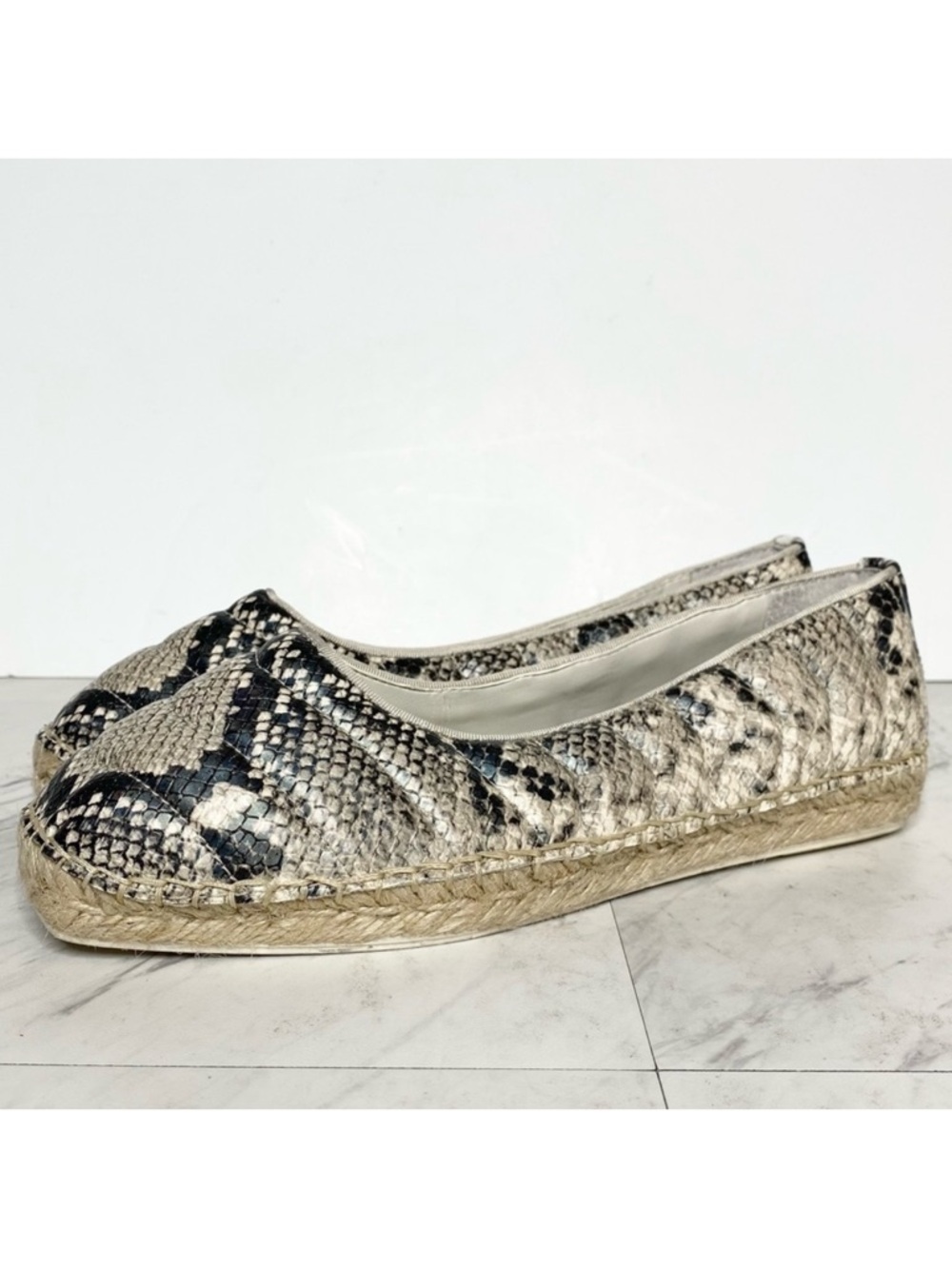 Franco Sarto Kiya Snakeskin Faux Leather Slip On 8 1/2